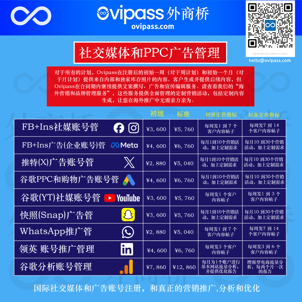 Social Media and Ads Price List 初级-01